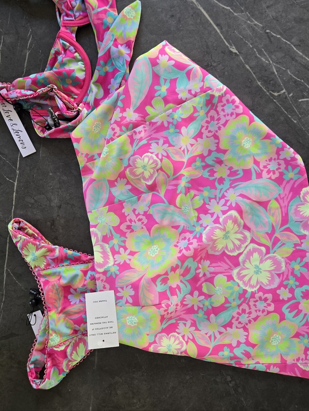 { For Love & Lemons } 3 Piece Swim Set - Picture 5 of 13
